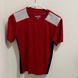 Red and Gray Kids Short Sleeve Tee by